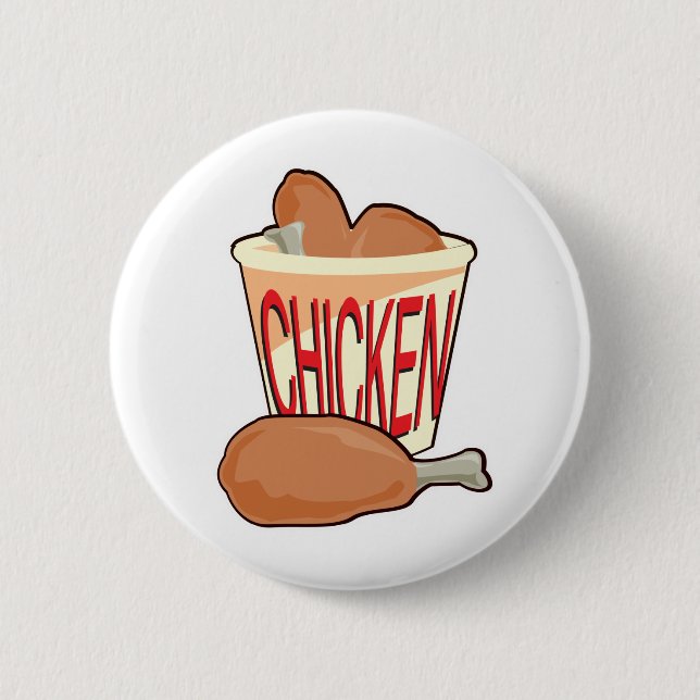 bucket of fried chicken button (Front)