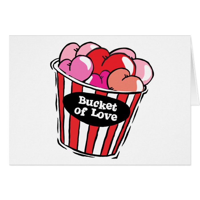 bucket of love png greeting cards