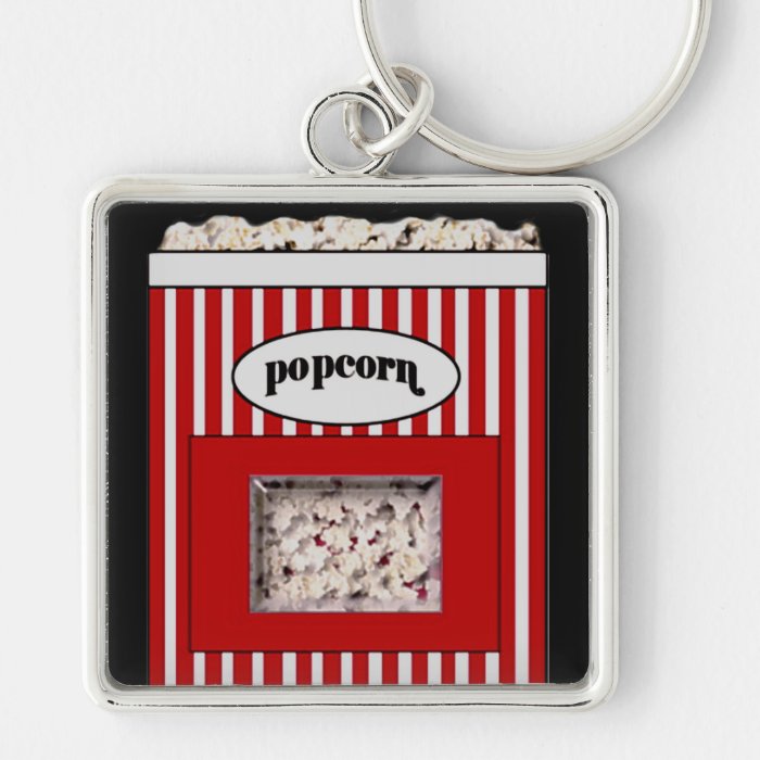 Bucket of Popcorn Keychain