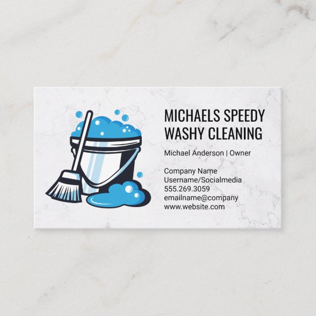 Bucket of Soapy Water Business Card (Front)