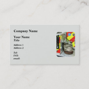 Bucket on Fire Truck Business Card
