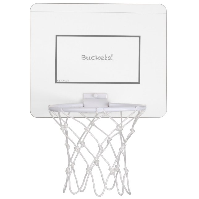 Buckets! Fun Household Basketball Goal Mini Basketball Hoop (Front)