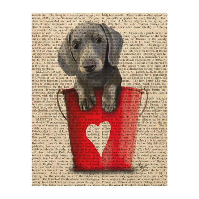 Buckets of Love Dachshund Puppy Wood Wall Decor (Front)
