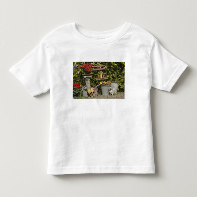 Buckets, shoes, and flowers, Zaanse Schans, Toddler T-shirt (Front)