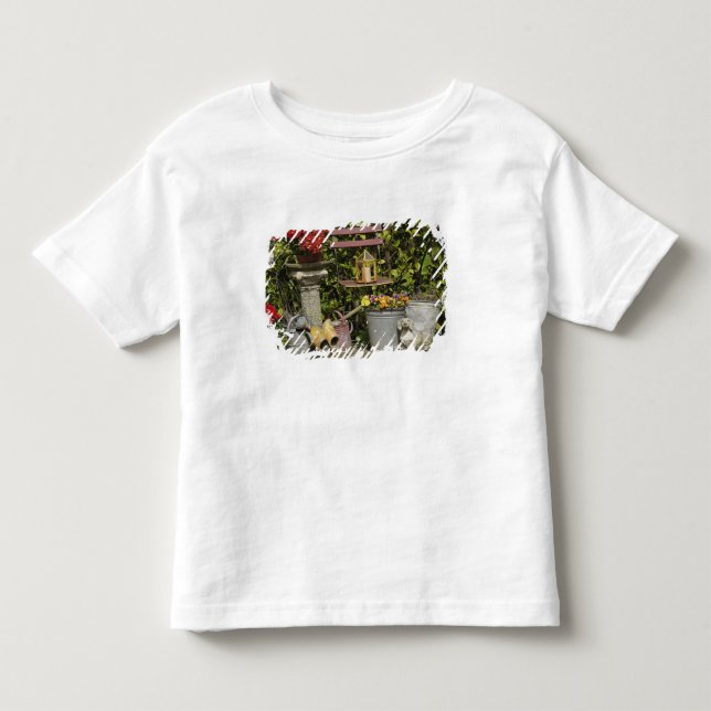 Buckets, shoes, and flowers, Zaanse Schans, Toddler T-shirt (Front)