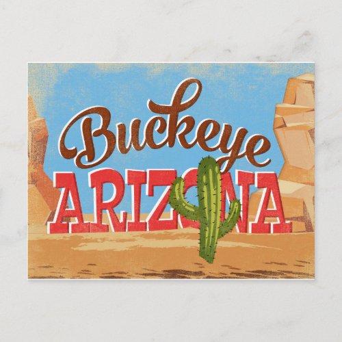 Buckeye Arizona Vintage Travel Postcard