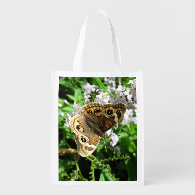 Buckeye Butterfly Reusable Grocery Bag (Front)