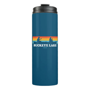 Buckeye Lake Ohio Canoe Thermal Tumbler