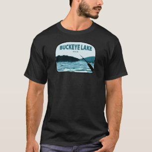 Buckeye Lake Ohio Fishing Rod T-Shirt