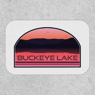 Buckeye Lake Ohio Red Sunrise Patch