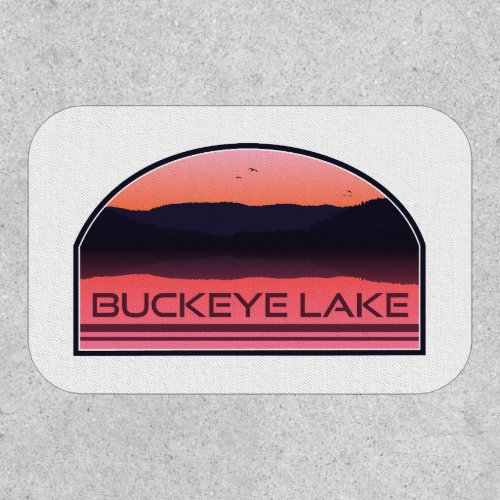 Buckeye Lake Ohio Red Sunrise Patch