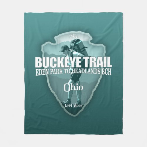 Buckeye Trail arrowhead T Fleece Blanket