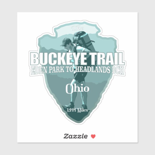 Buckeye Trail (arrowhead T) Sticker (Sheet)