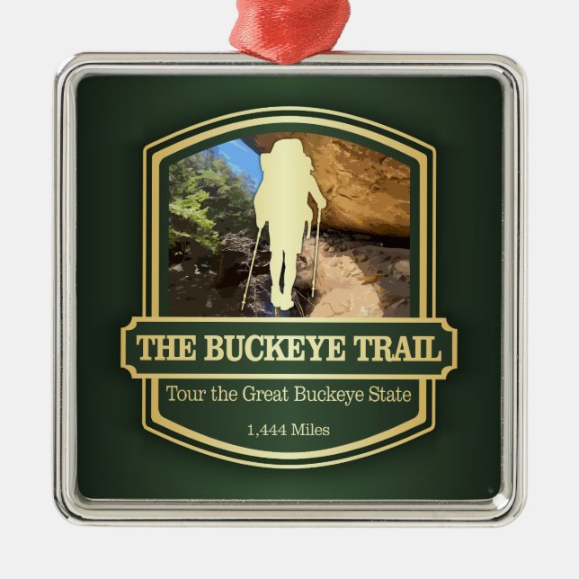 Buckeye Trail (B) Metal Ornament (Front)