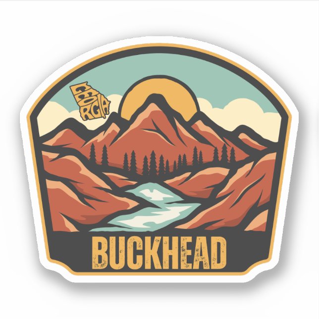 Buckhead, Georgia Sticker (Front)