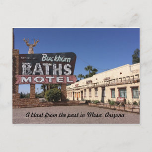 Buckhorn Motel, Mesa, Arizona Postcard