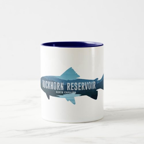 Buckhorn Reservoir North Carolina Fish Two_Tone Coffee Mug