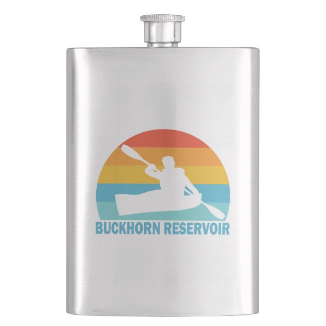 Buckhorn Reservoir North Carolina Kayak Flask (Front)
