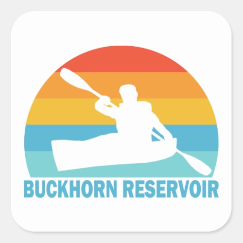 Buckhorn Reservoir North Carolina Kayak Square Sticker