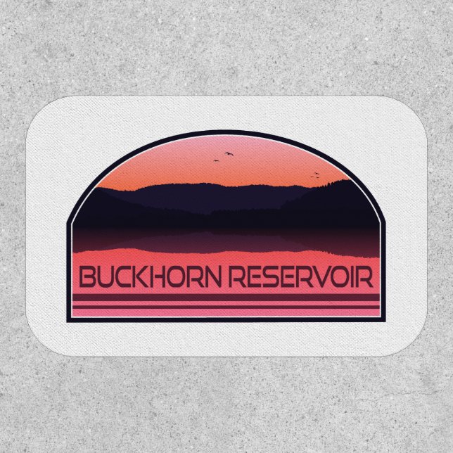 Buckhorn Reservoir North Carolina Red Sunrise Patch (Front)