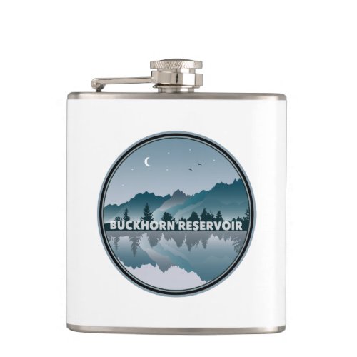 Buckhorn Reservoir North Carolina Reflection Flask