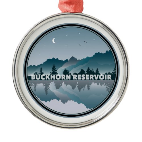 Buckhorn Reservoir North Carolina Reflection Metal Ornament