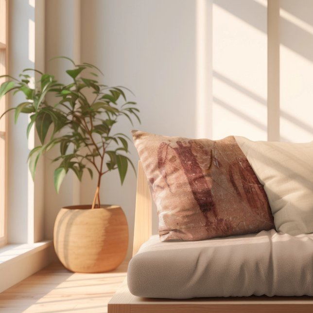 Buckhorn Wash Spirits Pictograph Panel Utah  Lumbar Pillow (Creator Uploaded)