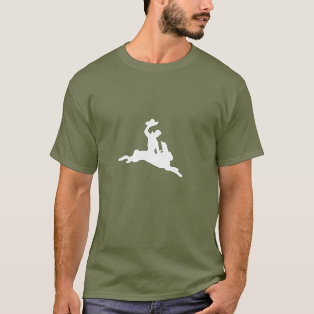 Bucking Bronco Bunny T-Shirt (Front)