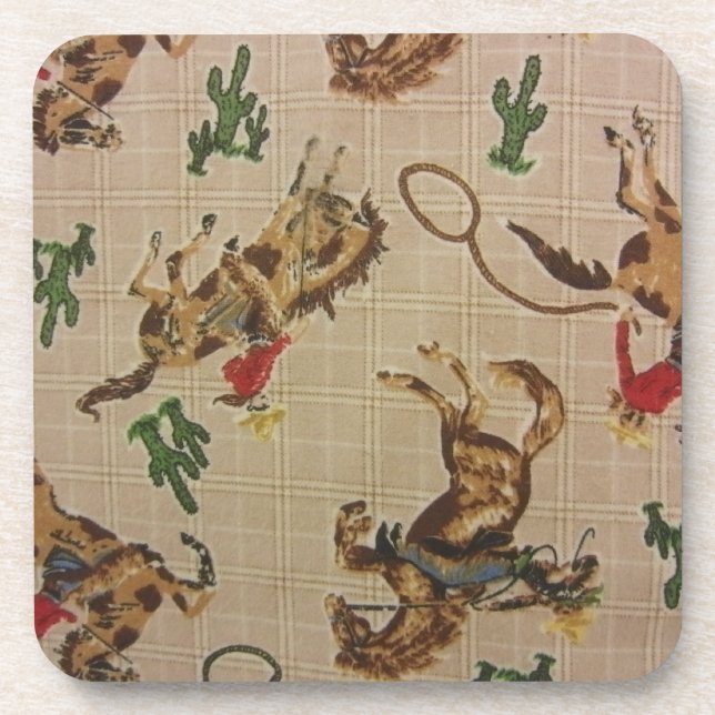 Bucking Bronco Drink Coaster (Front)