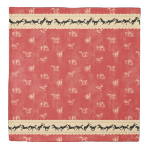 Bucking Bronco Duvet Cover