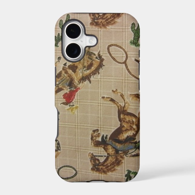 Bucking Bronco Iphone Case (Back)