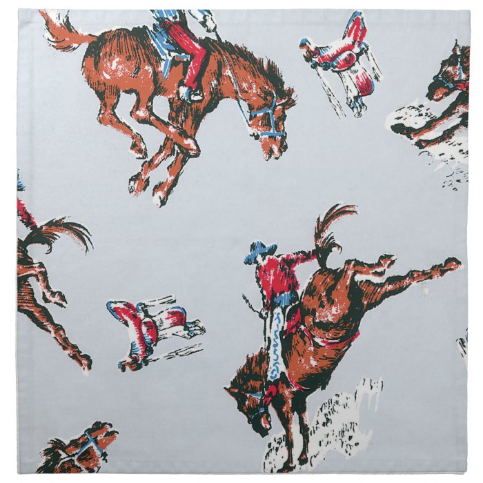 Bucking Bronco Napkin