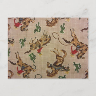 Bucking Bronco Postcard