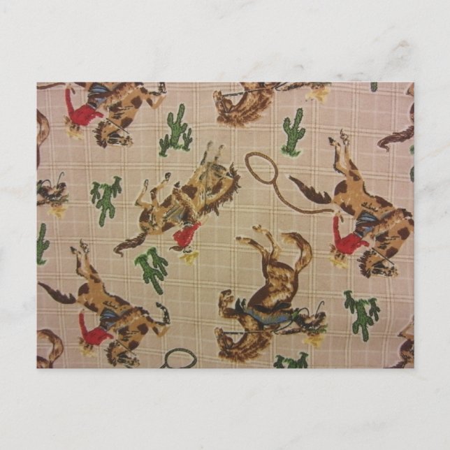 Bucking Bronco Postcard (Front)