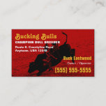 Bucking Bull Business Card at Zazzle
