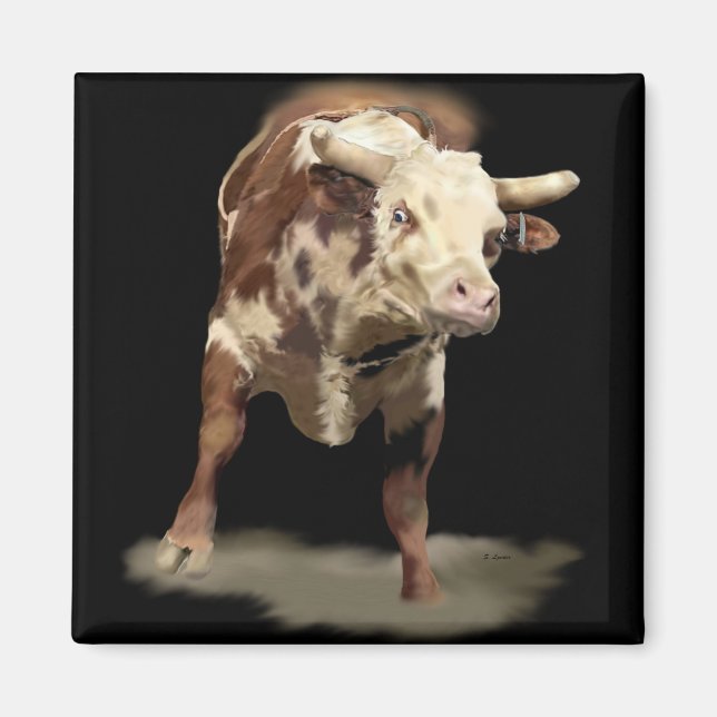 Bucking Bull Magnet (Front)
