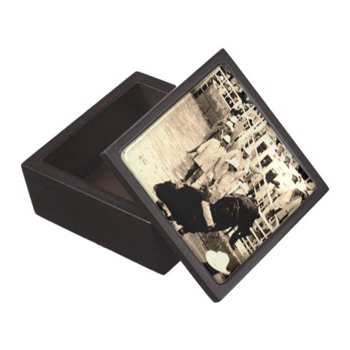 Bucking Bull Rodeo Rider Picture Gift Box