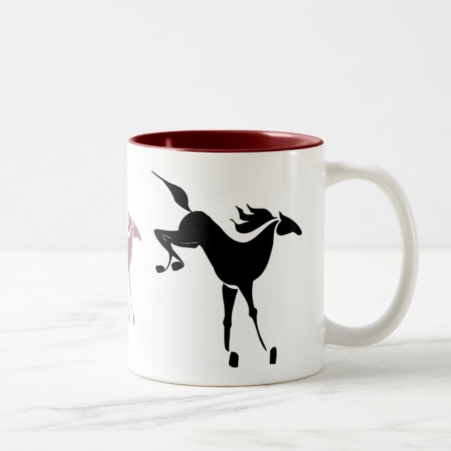 bucking horse mug (Right)