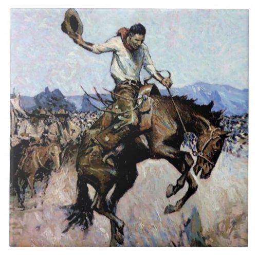 Bucking on a Dime by WHD Koerner Ceramic Tile