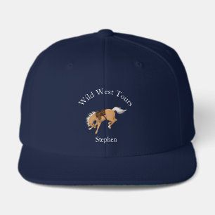 Bucking Palomino Horse Custom Equestrian Visor