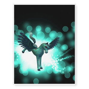 Bucking Pegasus Temporary Tattoos