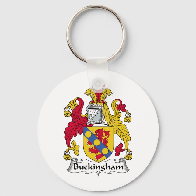 Buckingham Family Crest Keychain (Front)