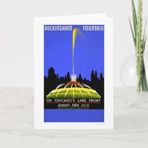 Buckingham Fountain 1939 WPA