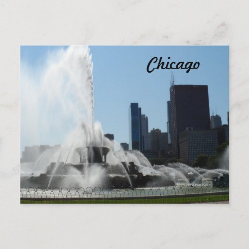 Buckingham Fountain _ Chicago Postcard