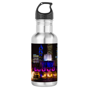 Buckingham Fountain Chicago Stainless Steel Water Bottle
