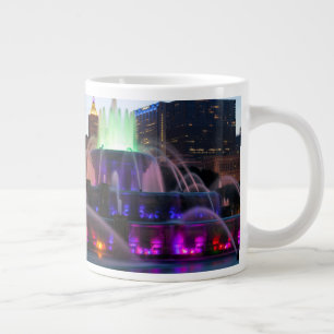 Buckingham Fountain Lit At Night Giant Coffee Mug