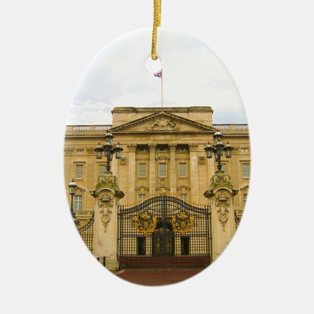 Buckingham Palace Ceramic Ornament (Front)
