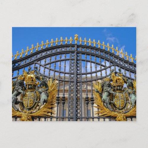 Buckingham Palace Gates London UK Postcard