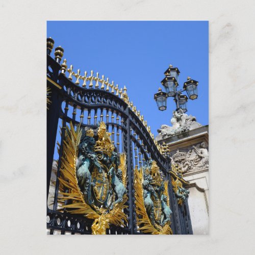 Buckingham Palace Gates London UK Postcard