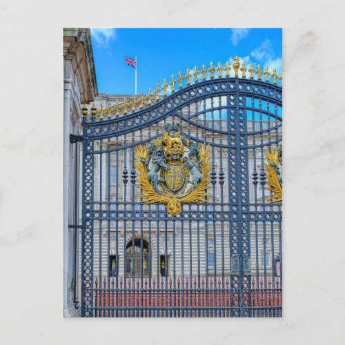 Buckingham Palace Gates London UK Postcard